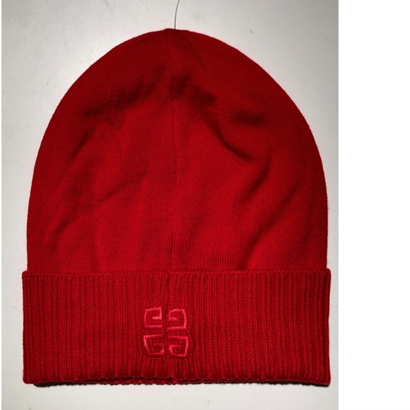 Givenchy Embroidered Logo Wool Beanie \'Red\' main image 5